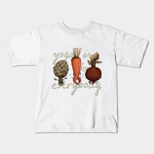 vegetables yoga Kids T-Shirt